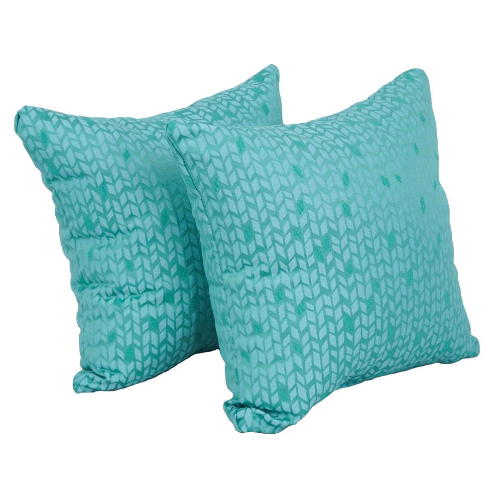 17-inch Jacquard Throw Pillows with Inserts (Set of 2)  9910-S2-ID-080. Picture 1
