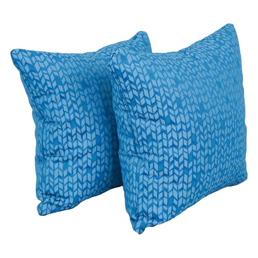 17-inch Jacquard Throw Pillows with Inserts (Set of 2)  9910-S2-ID-081. Picture 1