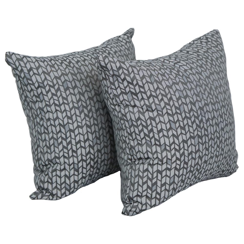 17-inch Jacquard Throw Pillows with Inserts (Set of 2)  9910-S2-ID-082. Picture 1