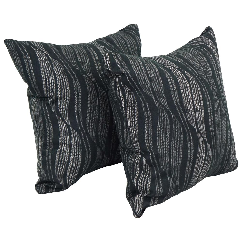 17-inch Jacquard Throw Pillows with Inserts (Set of 2)  9910-S2-ID-085. Picture 1