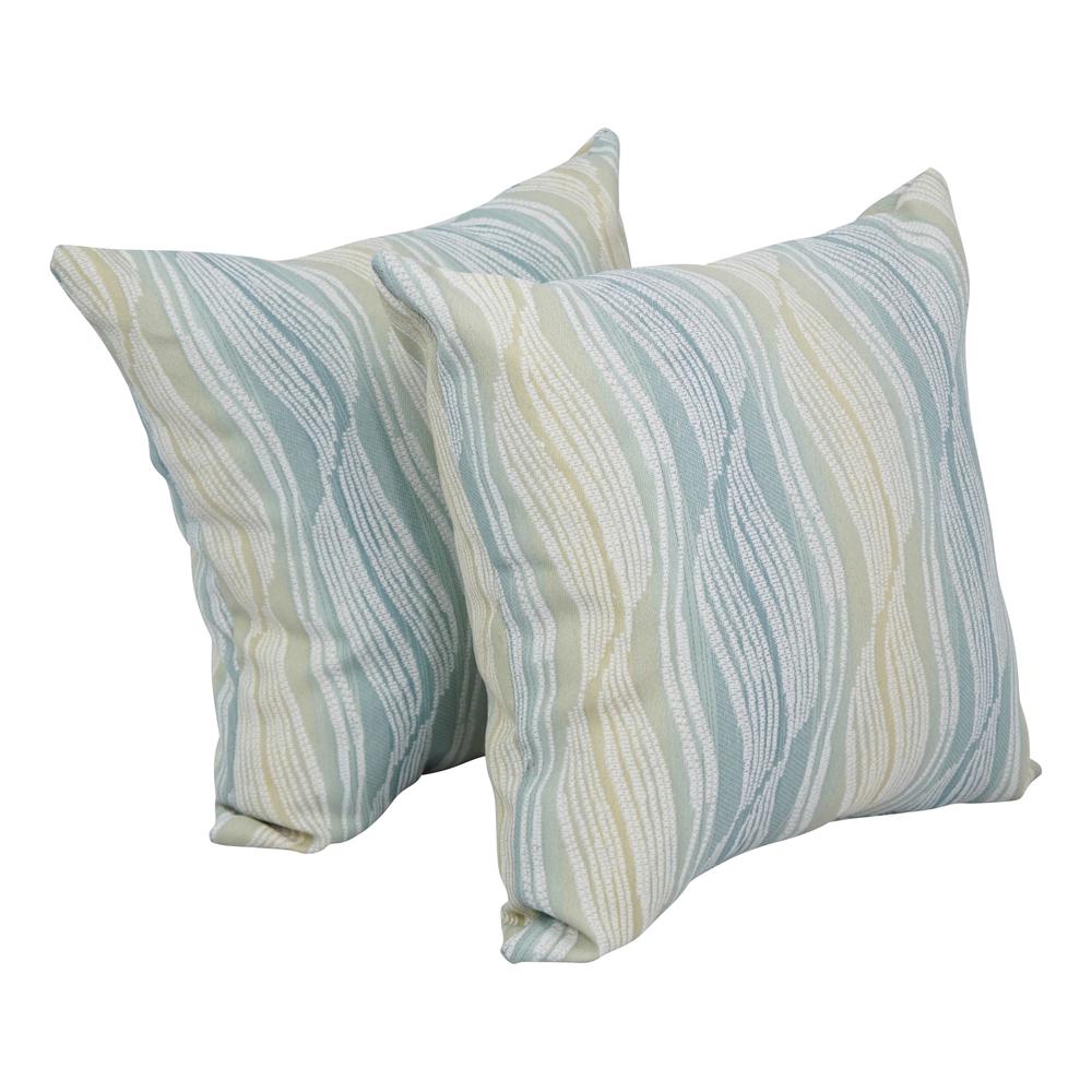17-inch Jacquard Throw Pillows with Inserts (Set of 2)  9910-S2-ID-086. Picture 1