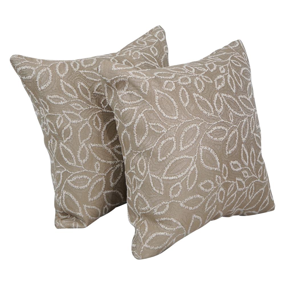 17-inch Jacquard Throw Pillows with Inserts (Set of 2)  9910-S2-ID-091. Picture 1