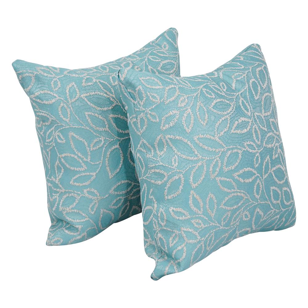 17-inch Jacquard Throw Pillows with Inserts (Set of 2)  9910-S2-ID-092. Picture 1