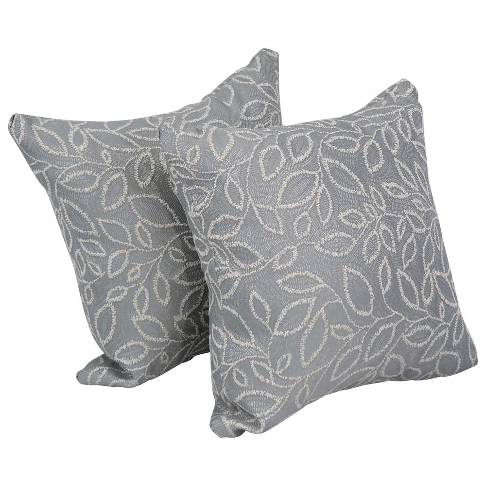 17-inch Jacquard Throw Pillows with Inserts (Set of 2)  9910-S2-ID-093. Picture 1