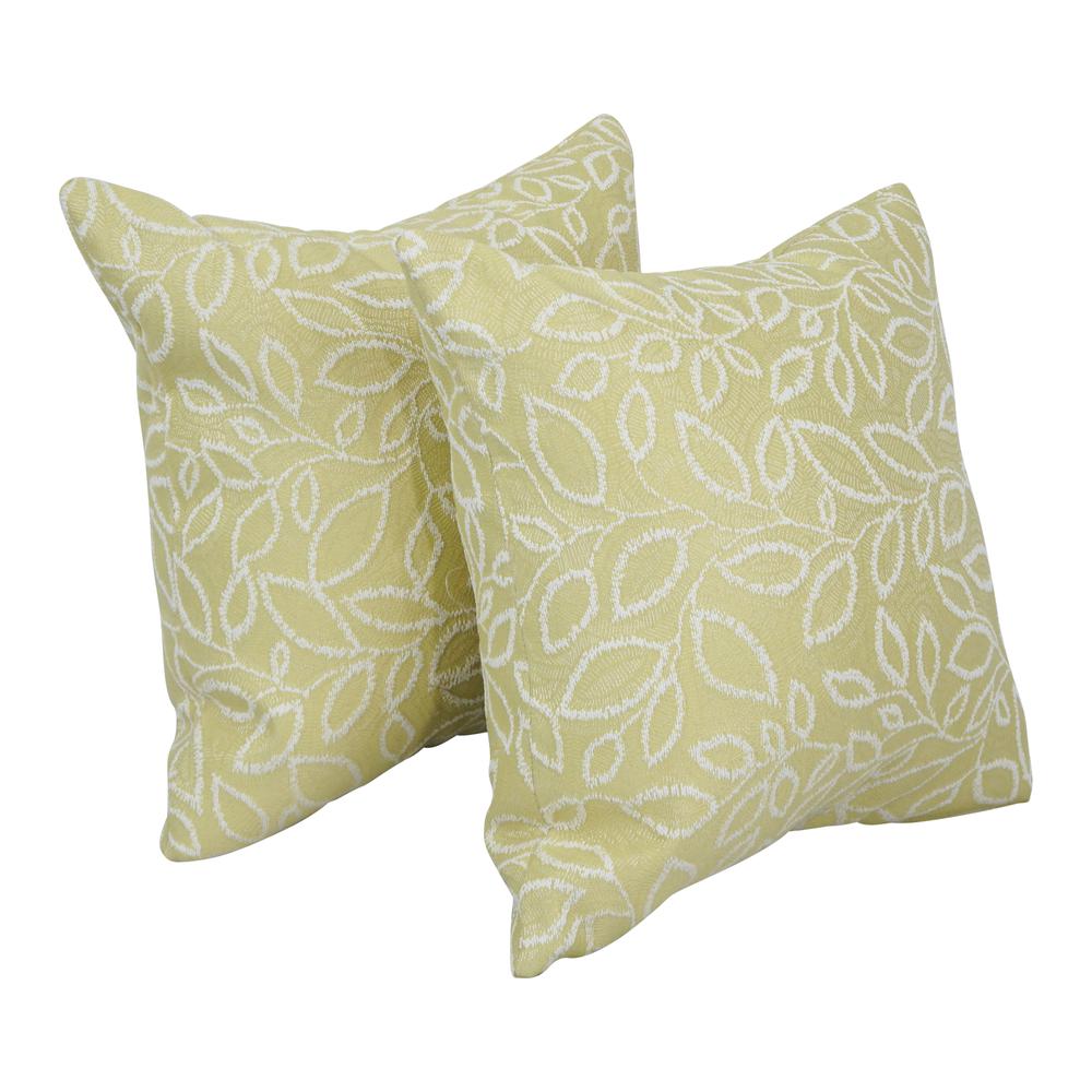 17-inch Jacquard Throw Pillows with Inserts (Set of 2)  9910-S2-ID-094. Picture 1