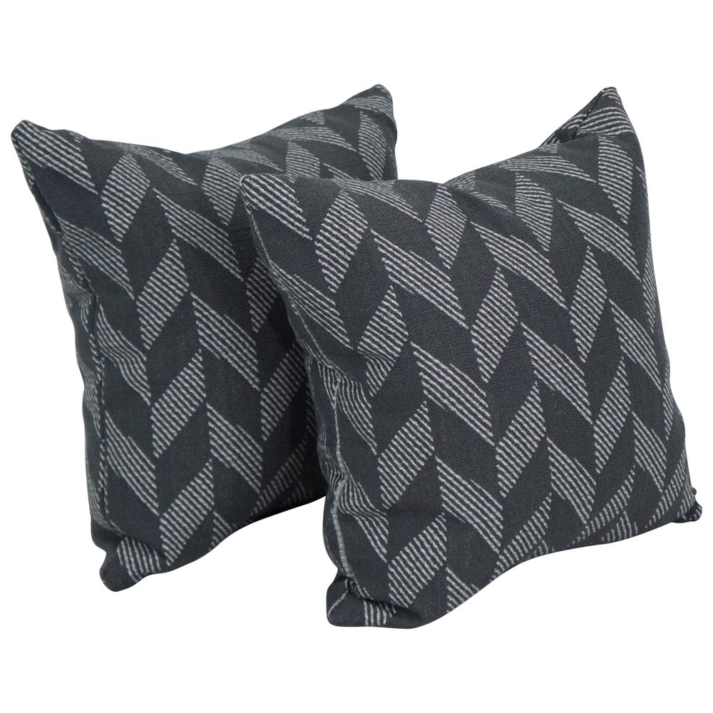 17-inch Jacquard Throw Pillows with Inserts (Set of 2)  9910-S2-ID-097. Picture 1