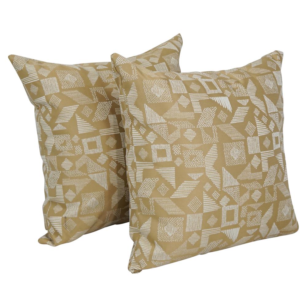 17-inch Jacquard Throw Pillows with Inserts (Set of 2)  9910-S2-ID-114. Picture 1