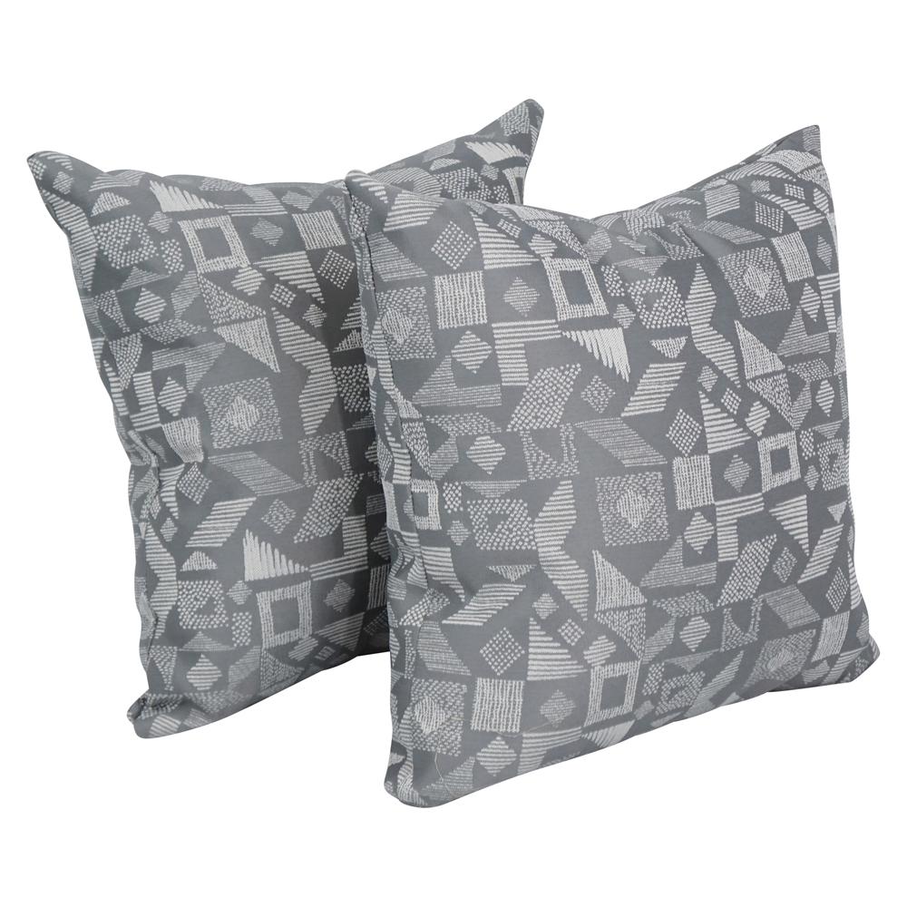 17-inch Jacquard Throw Pillows with Inserts (Set of 2)  9910-S2-ID-115. Picture 1
