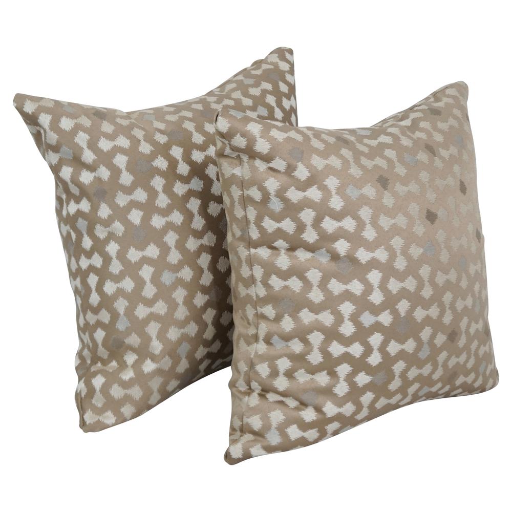 17-inch Jacquard Throw Pillows with Inserts (Set of 2)  9910-S2-ID-123. Picture 1