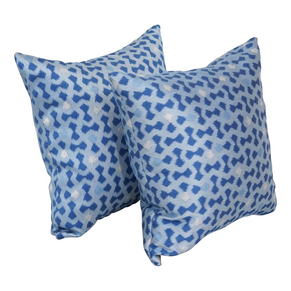 17-inch Jacquard Throw Pillows with Inserts (Set of 2)  9910-S2-ID-125. Picture 1