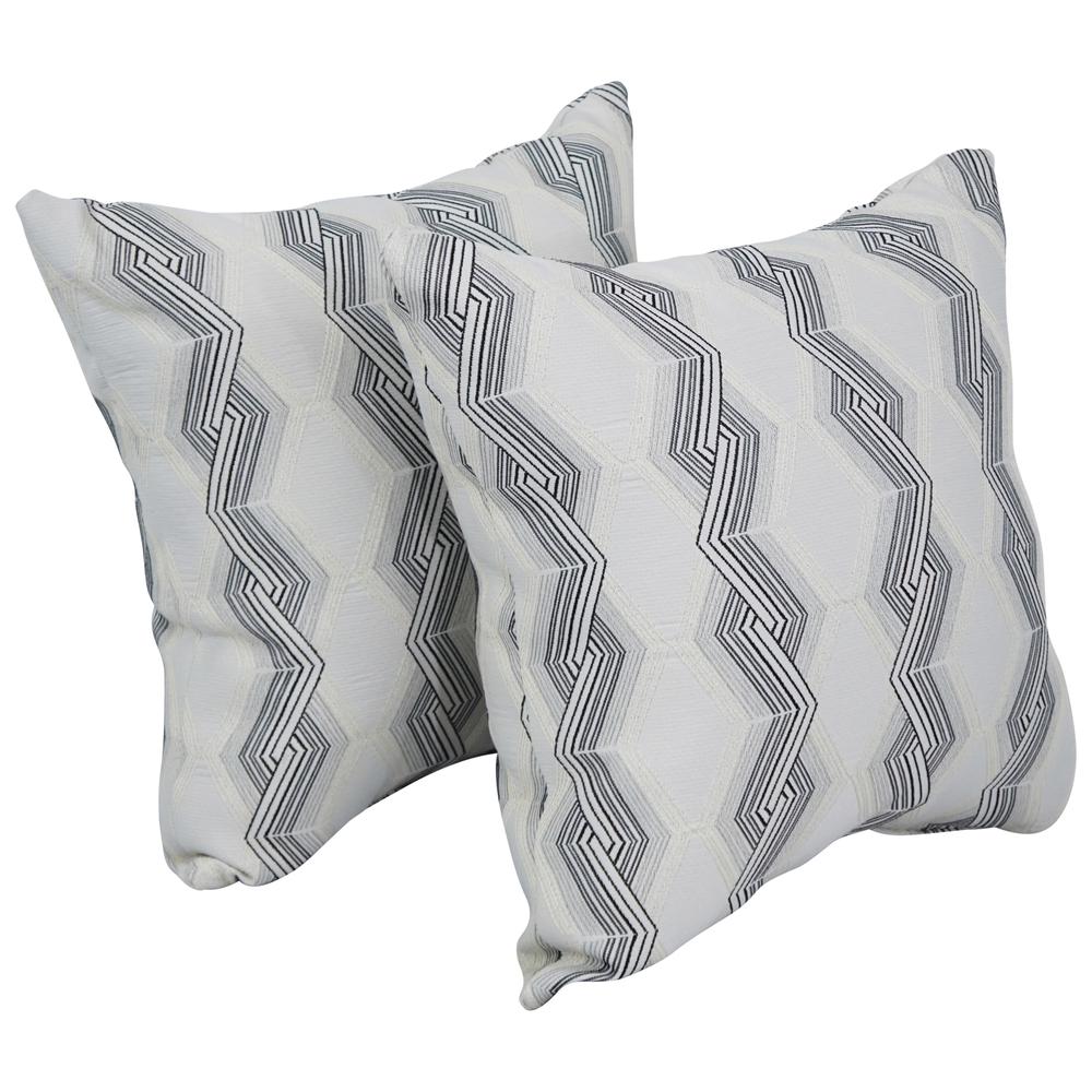 17-inch Jacquard Throw Pillows with Inserts (Set of 2)  9910-S2-ID-133. Picture 1