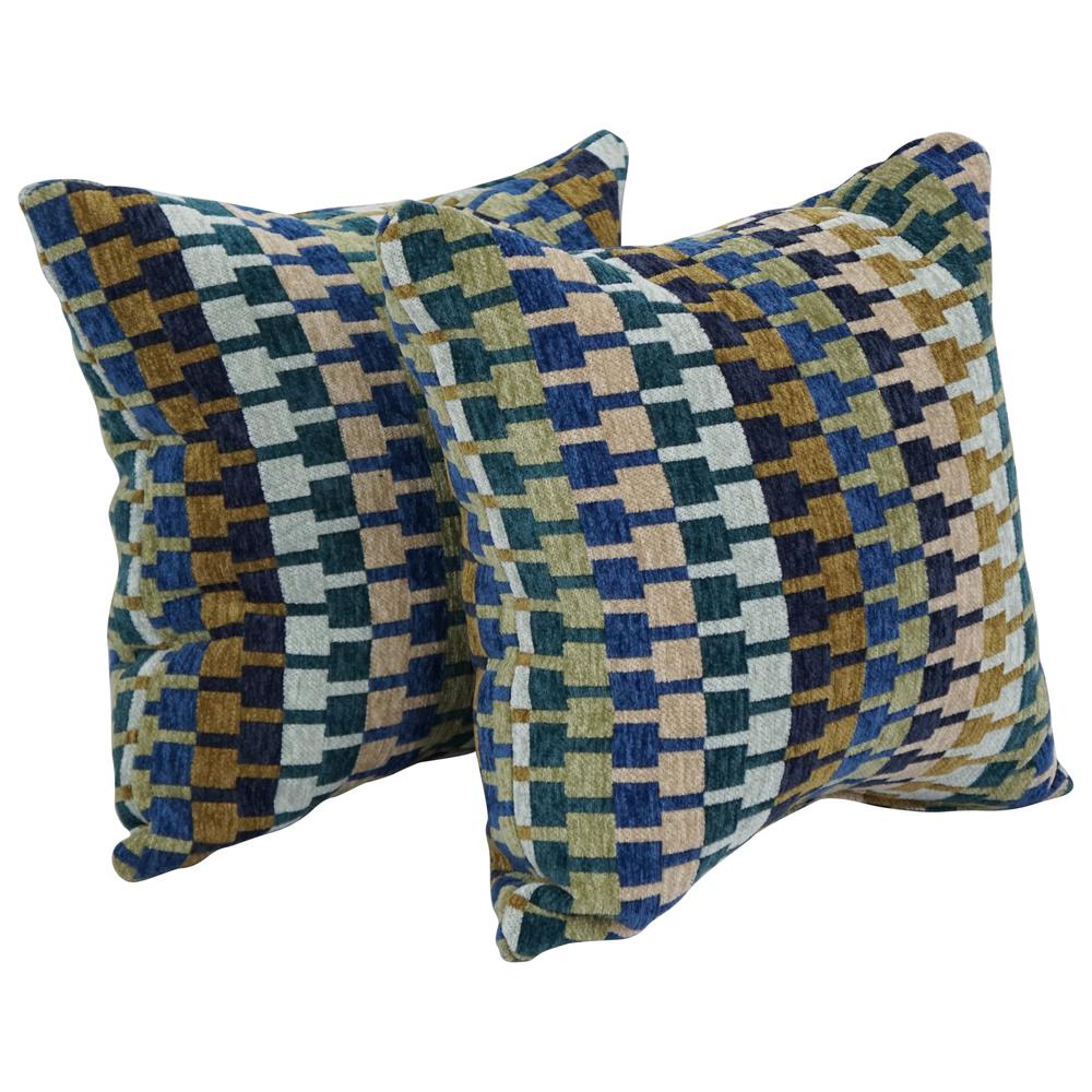 17-inch Jacquard Throw Pillows with Inserts (Set of 2)  9910-S2-ID-135. Picture 1