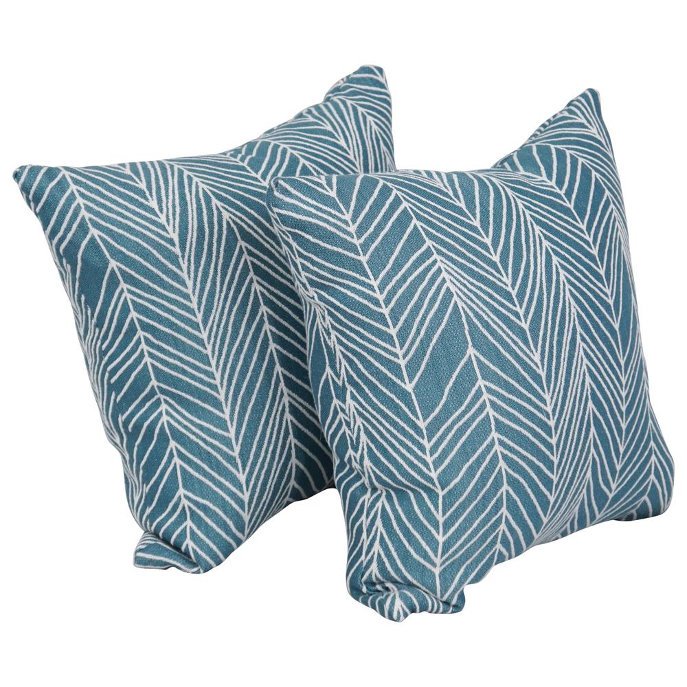 17-inch Jacquard Throw Pillows with Inserts (Set of 2)  9910-S2-ID-138. Picture 1