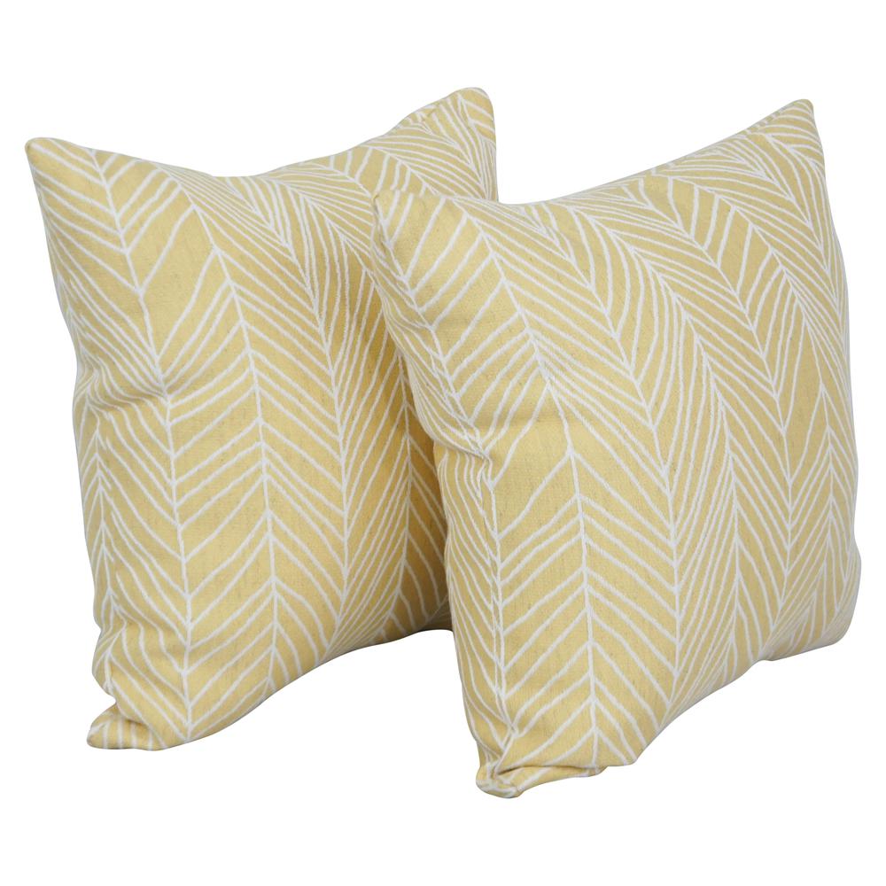 17-inch Jacquard Throw Pillows with Inserts (Set of 2)  9910-S2-ID-139. Picture 1