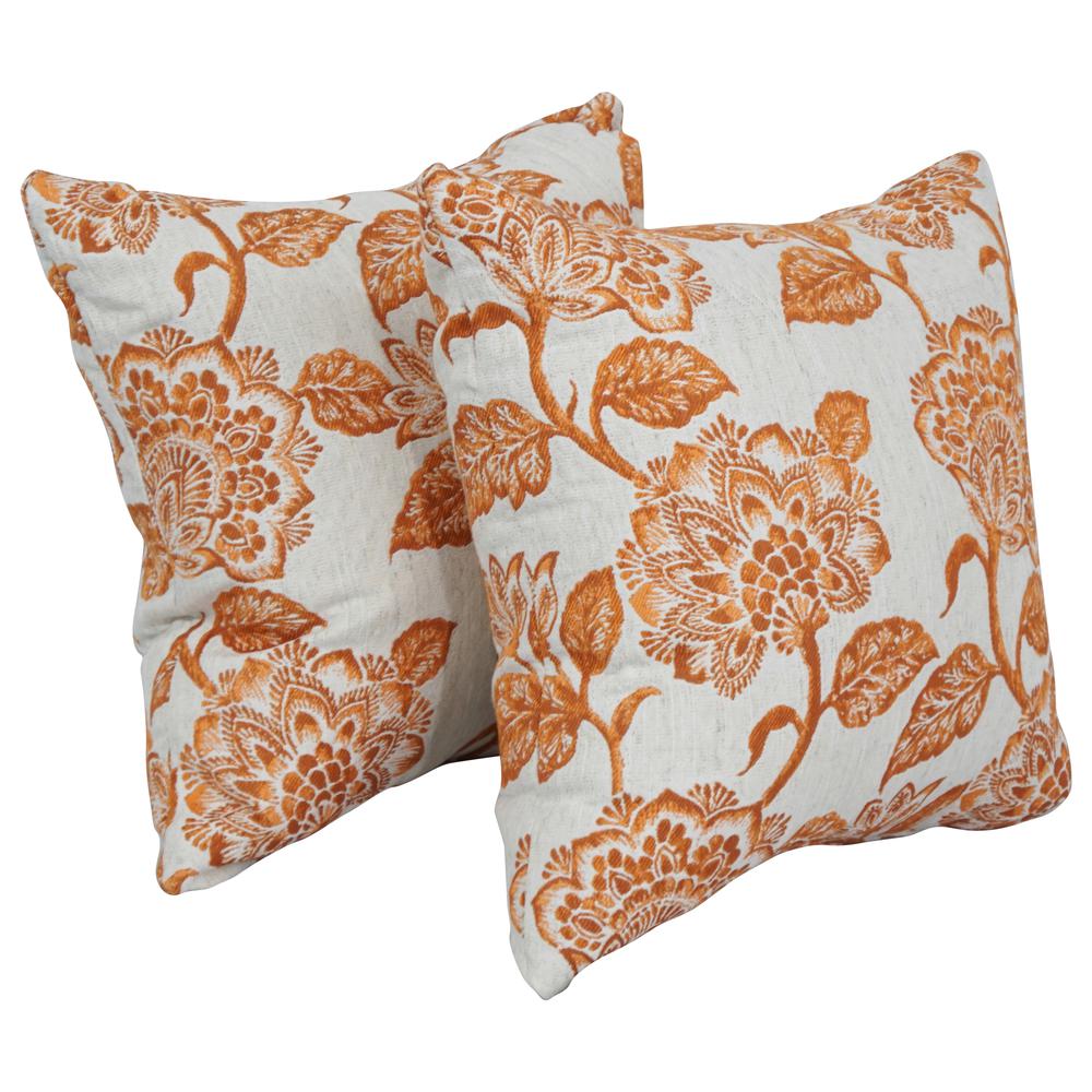 17-inch Jacquard Throw Pillows with Inserts (Set of 2)  9910-S2-ID-141. Picture 1