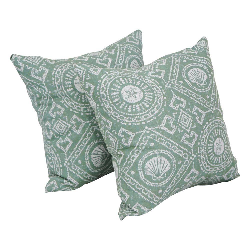 17-inch Jacquard Throw Pillows with Inserts (Set of 2)  9910-S2-ID-144. Picture 1