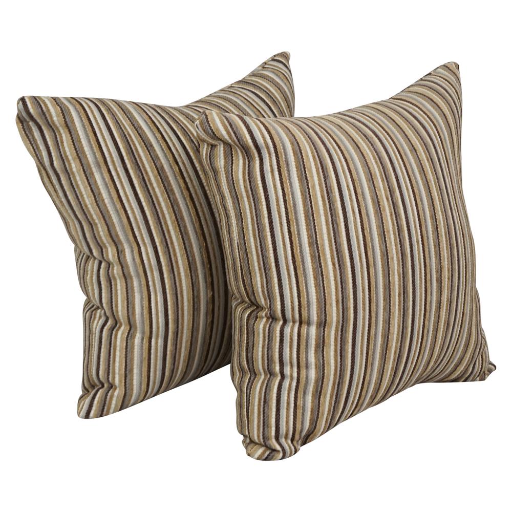 17-inch Jacquard Throw Pillows with Inserts (Set of 2)  9910-S2-ID-148. Picture 1