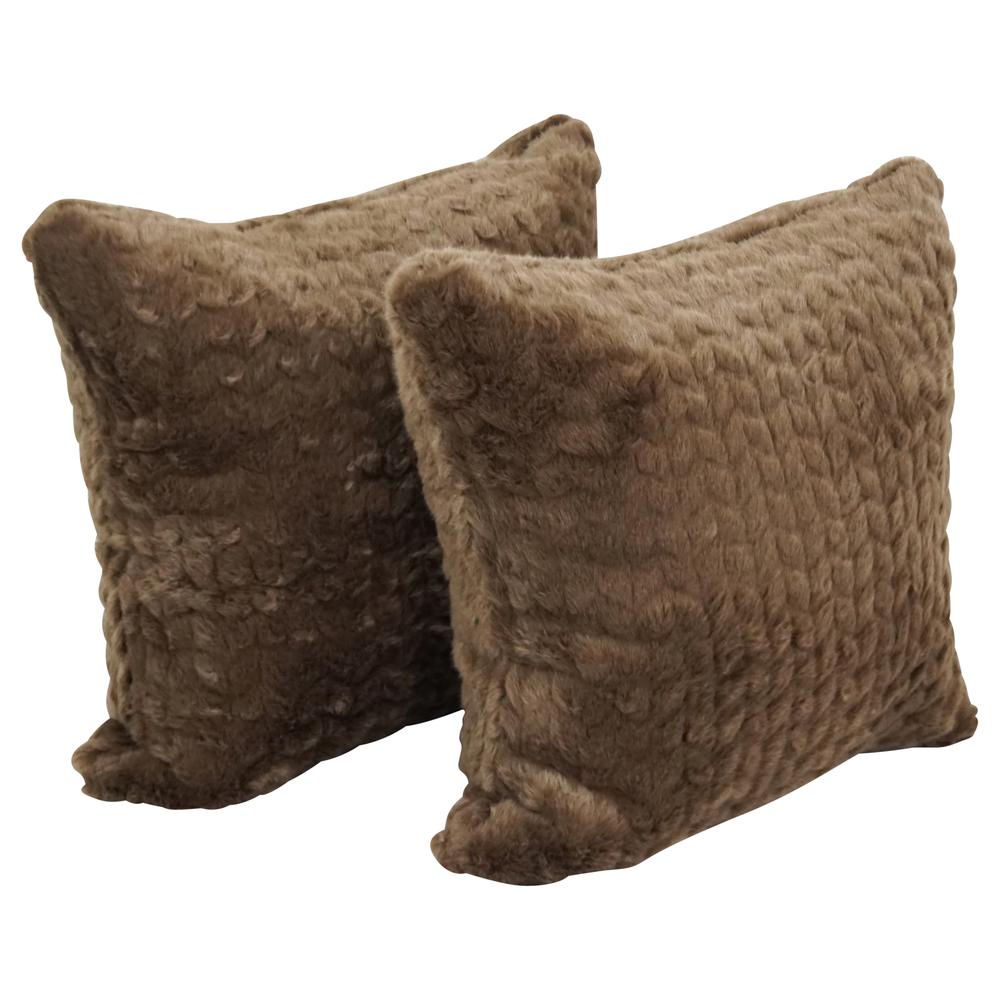 17-inch Jacquard Throw Pillows with Inserts (Set of 2)  9910-S2-ID-153. Picture 1