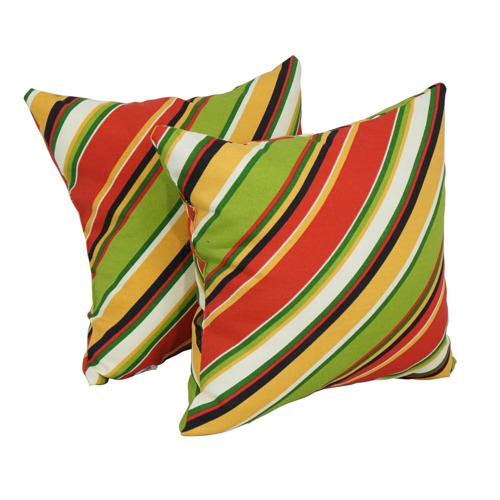 17-inch Square Polyester Outdoor Throw Pillows (Set of 2) 9910-S2-OD-102. Picture 1