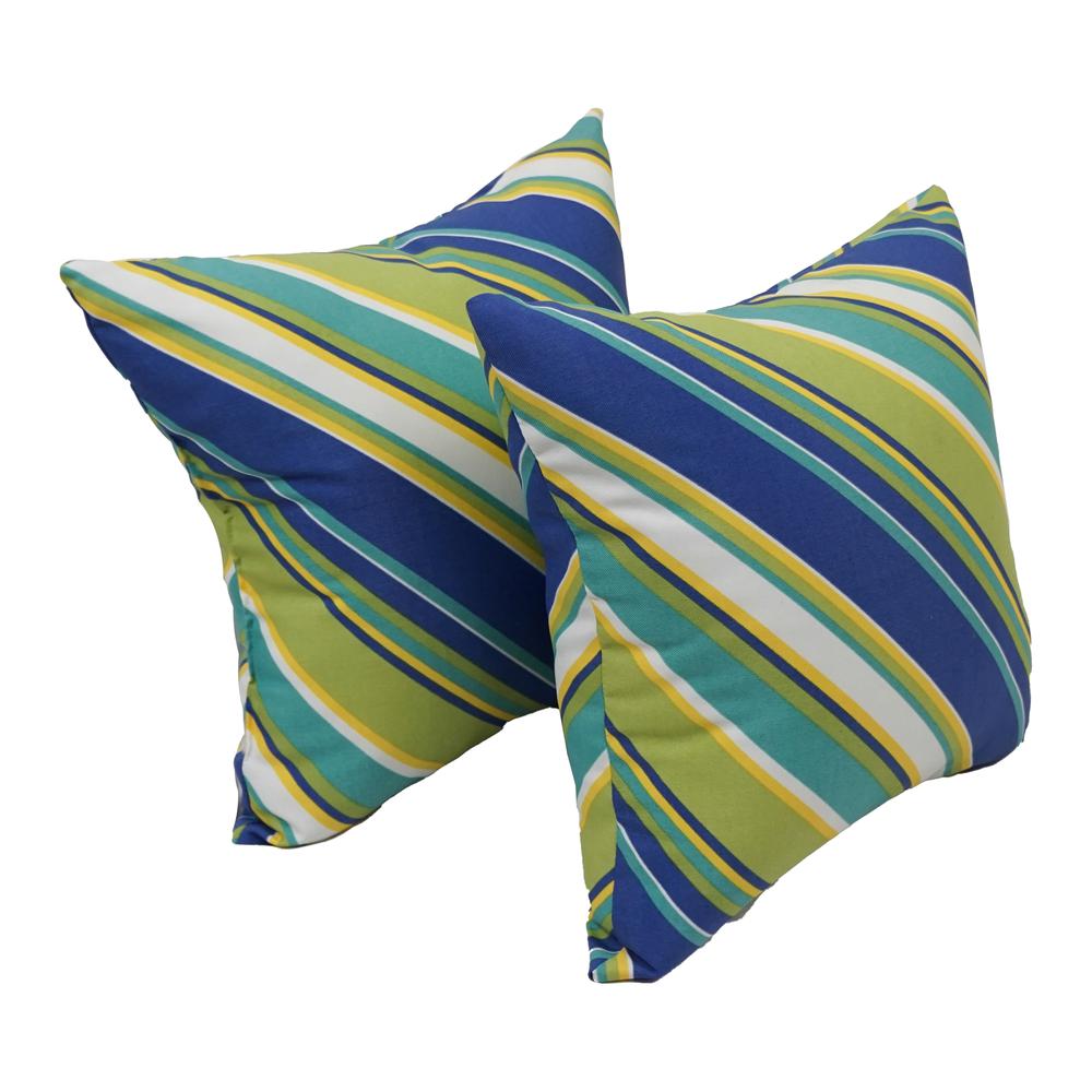 17-inch Square Polyester Outdoor Throw Pillows (Set of 2) 9910-S2-OD-104. The main picture.