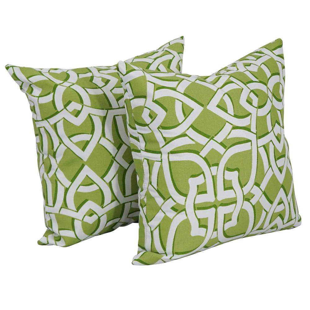 17-inch Square Polyester Outdoor Throw Pillows (Set of 2) 9910-S2-OD-110. Picture 1