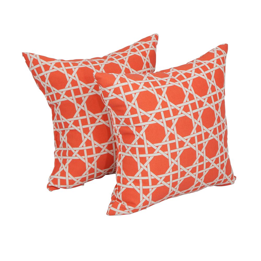 17-inch Square Polyester Outdoor Throw Pillows (Set of 2) 9910-S2-OD-111. Picture 1
