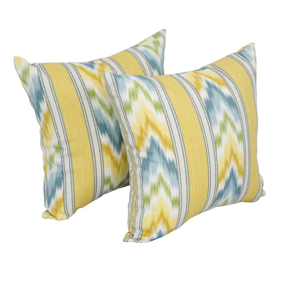 17-inch Square Polyester Outdoor Throw Pillows (Set of 2) 9910-S2-OD-116. Picture 1