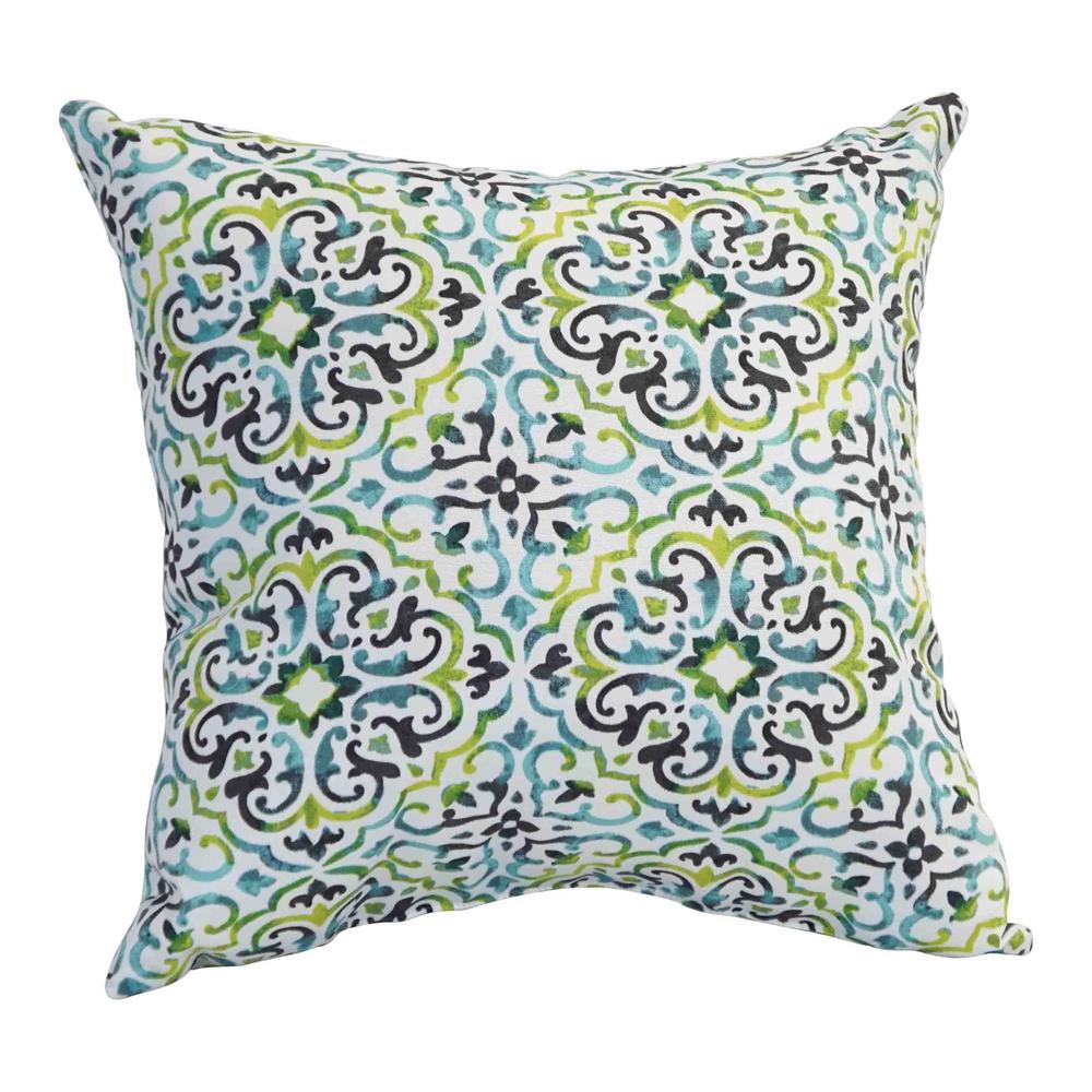 17-inch Square Polyester Outdoor Throw Pillows (Set of 2) 9910-S2-OD-118. Picture 2