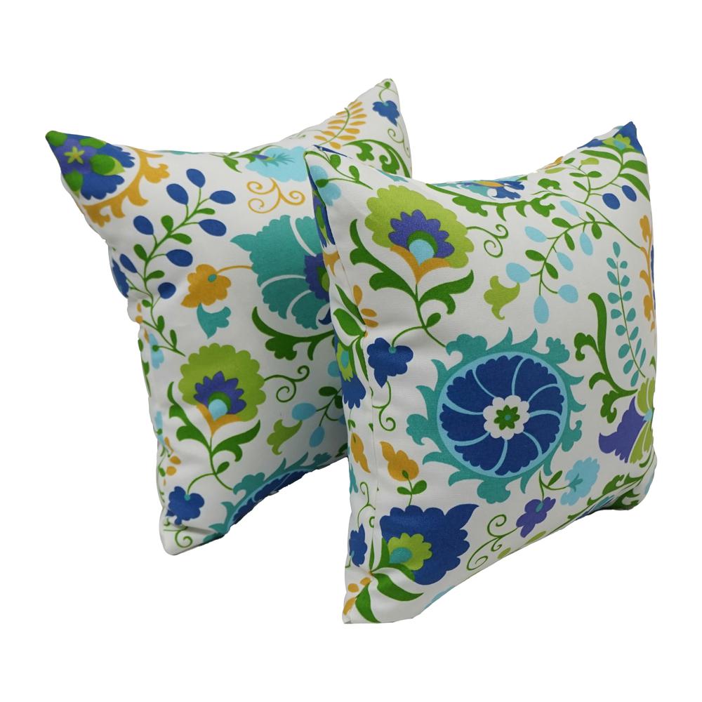 17-inch Square Polyester Outdoor Throw Pillows (Set of 2) 9910-S2-OD-121. Picture 1