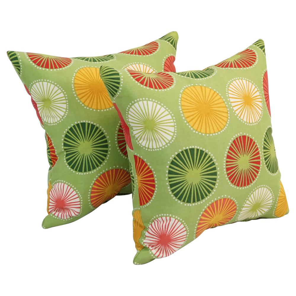 17-inch Square Polyester Outdoor Throw Pillows (Set of 2) 9910-S2-OD-127. Picture 1