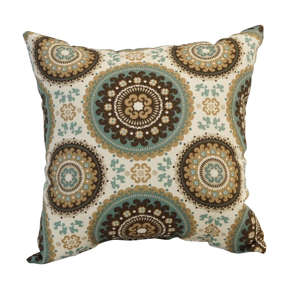 17-inch Square Polyester Outdoor Throw Pillows (Set of 2) 9910-S2-OD-128. Picture 2