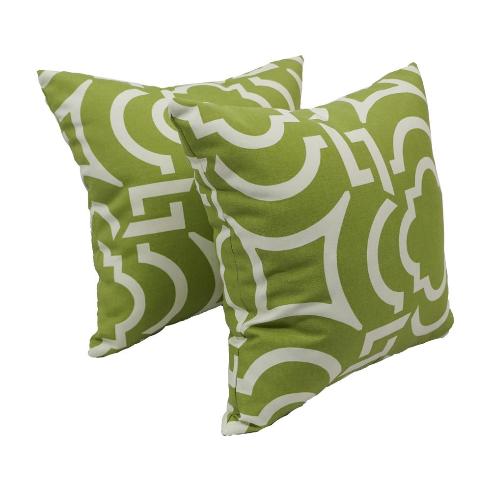 17-inch Square Polyester Outdoor Throw Pillows (Set of 2) 9910-S2-OD-131. Picture 1