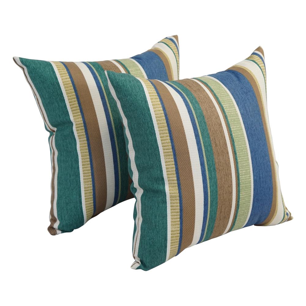 17-inch Square Polyester Outdoor Throw Pillows (Set of 2) 9910-S2-OD-135. Picture 1