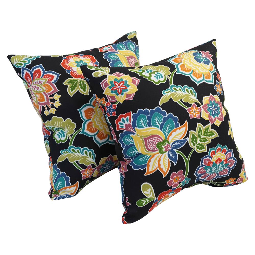 17-inch Square Polyester Outdoor Throw Pillows (Set of 2) 9910-S2-OD-140. Picture 1