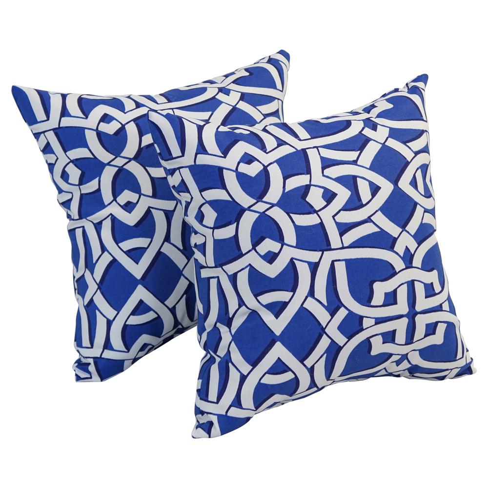 17-inch Square Polyester Outdoor Throw Pillows (Set of 2) 9910-S2-OD-147. Picture 1