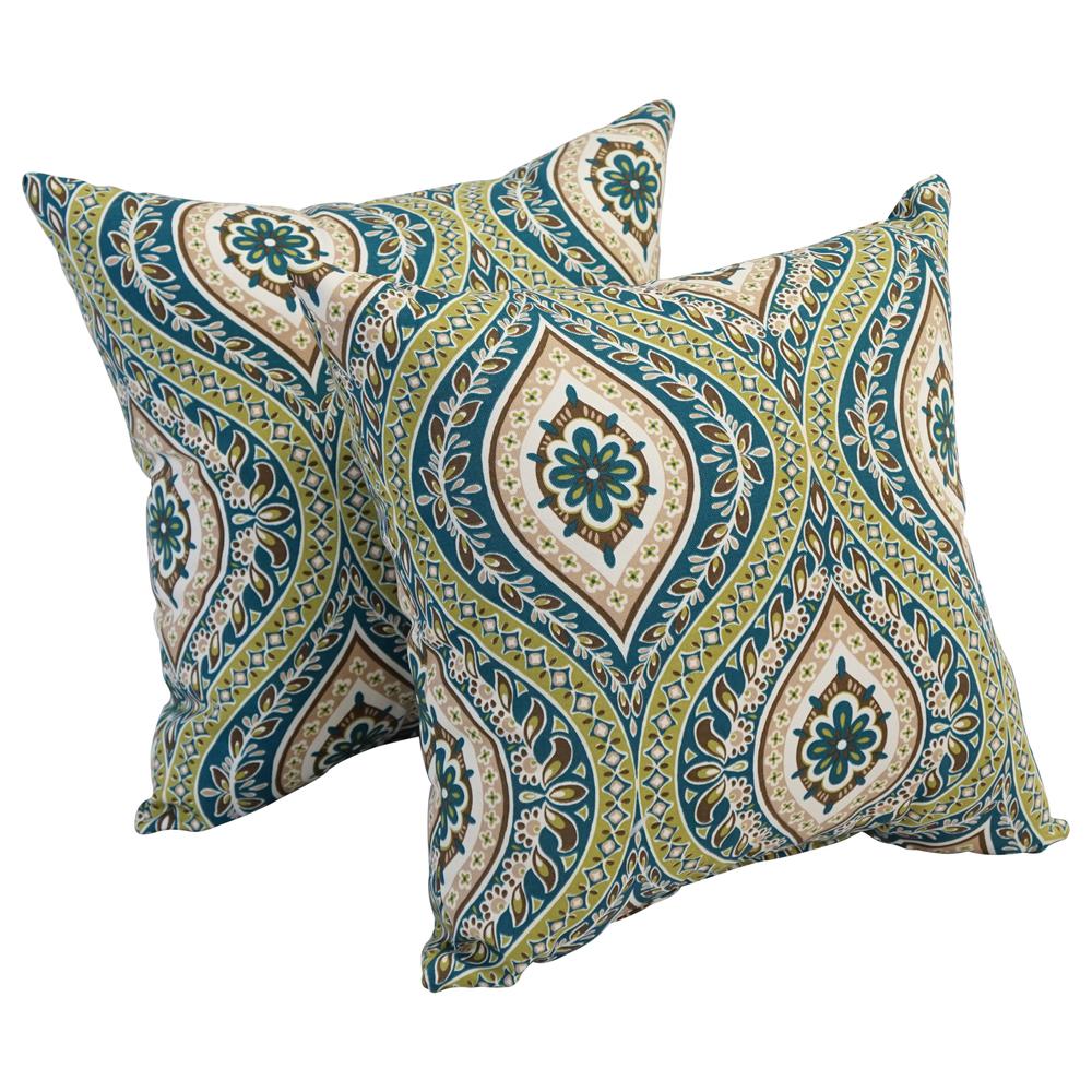 17-inch Square Polyester Outdoor Throw Pillows (Set of 2) 9910-S2-OD-152. Picture 1