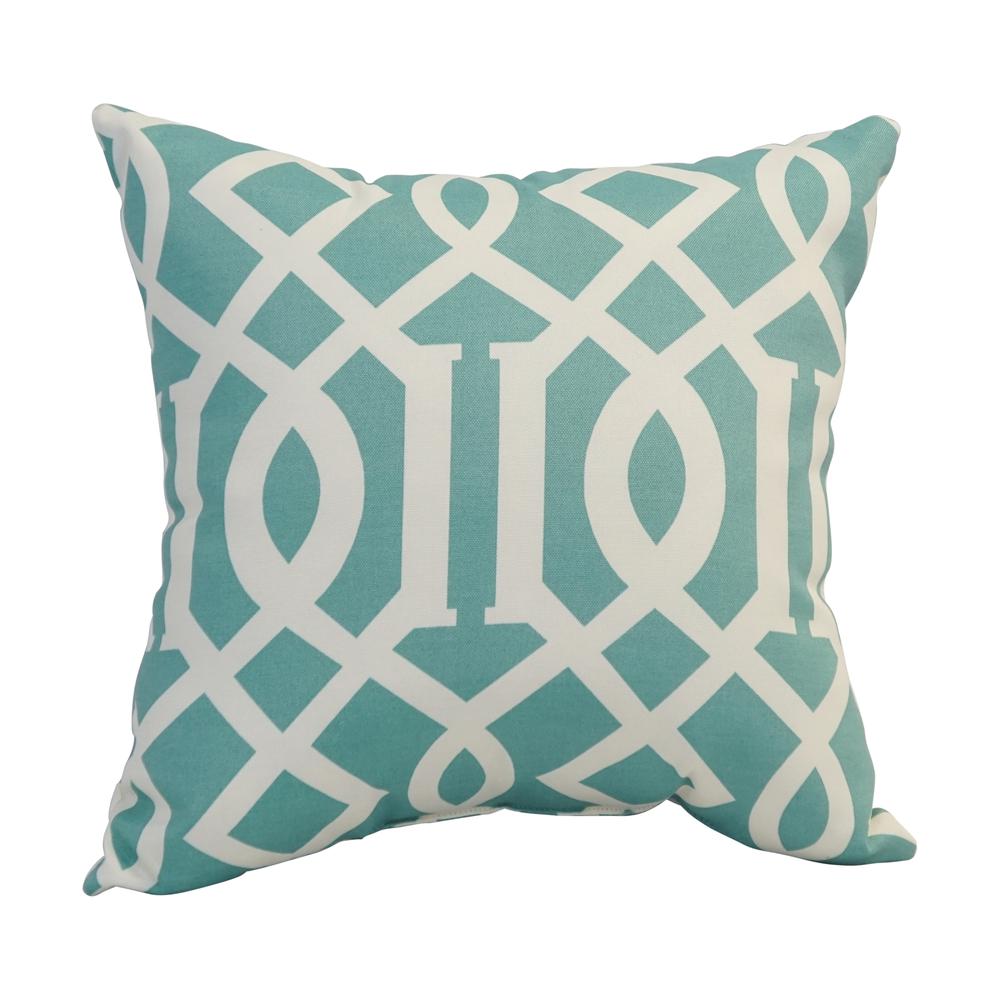 17-inch Square Polyester Outdoor Throw Pillows (Set of 2) 9910-S2-OD-156. Picture 2