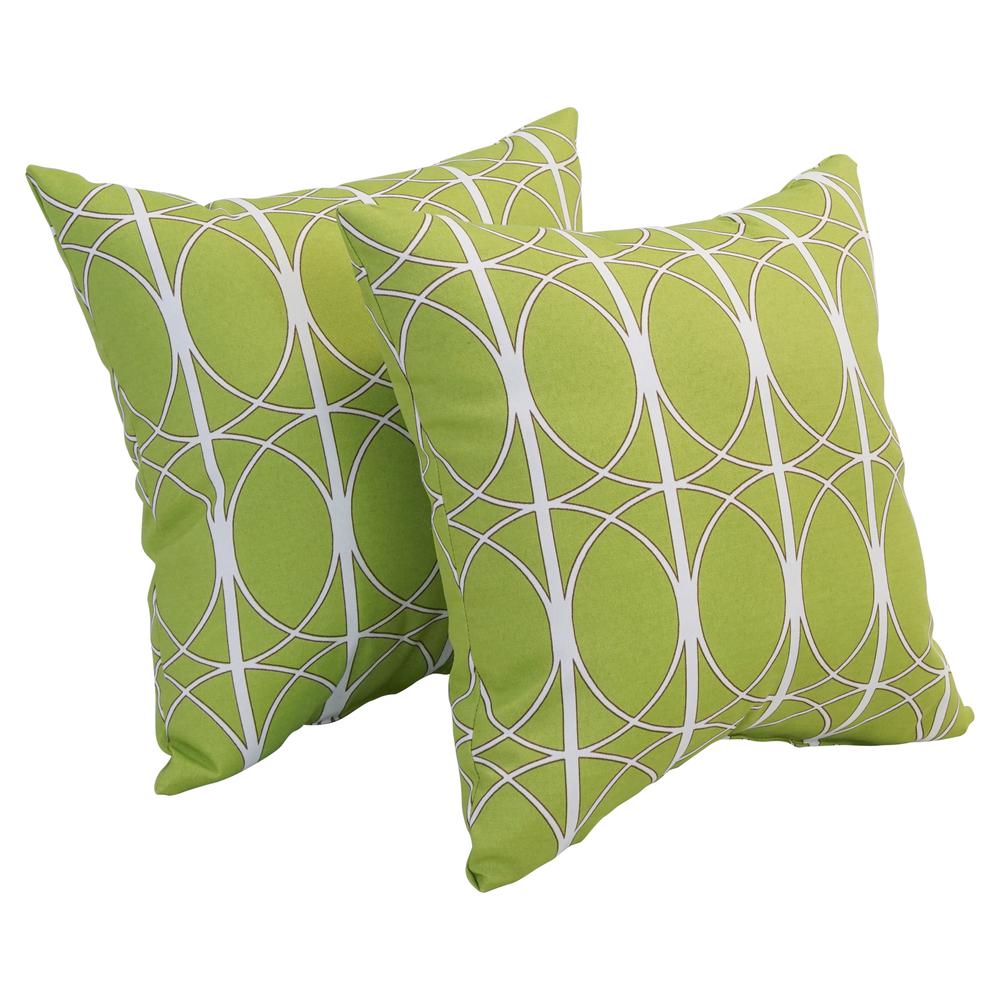 17-inch Square Polyester Outdoor Throw Pillows (Set of 2) 9910-S2-OD-169. Picture 1