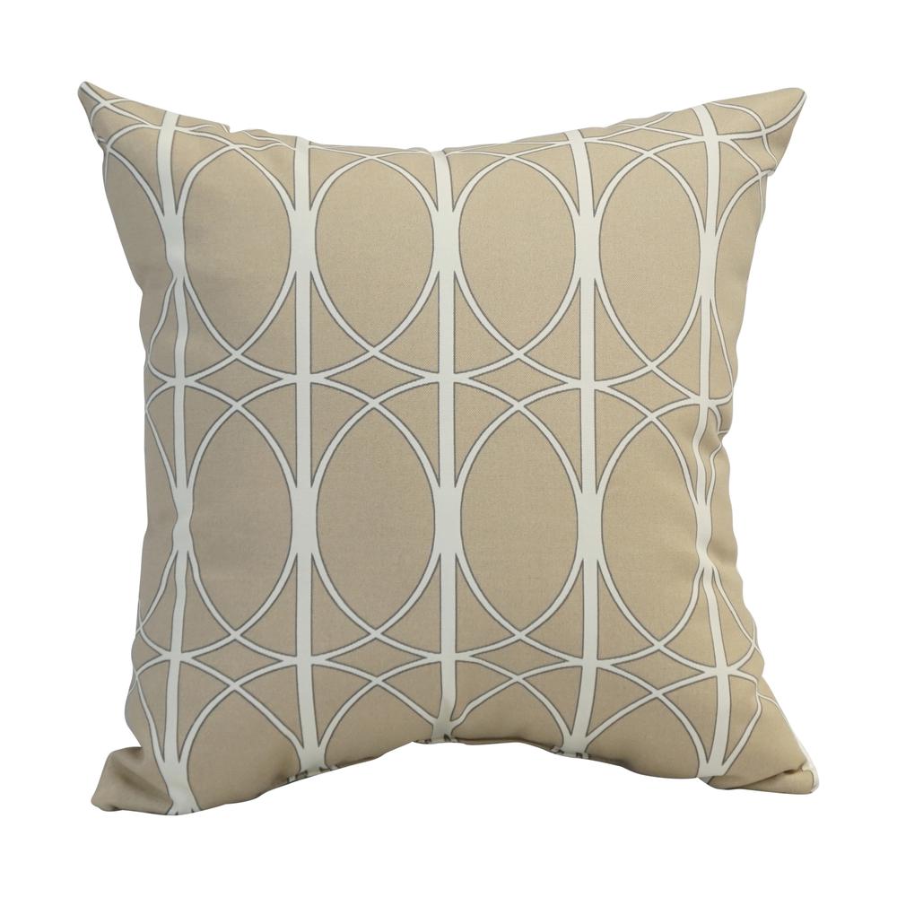 17-inch Square Polyester Outdoor Throw Pillows (Set of 2) 9910-S2-OD-170. Picture 2