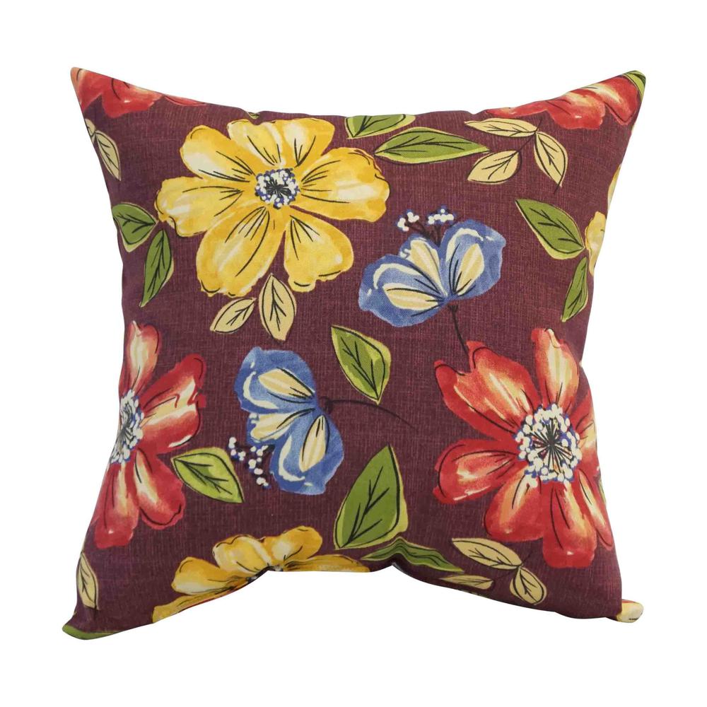 17-inch Square Polyester Outdoor Throw Pillows (Set of 2) 9910-S2-OD-174. Picture 2