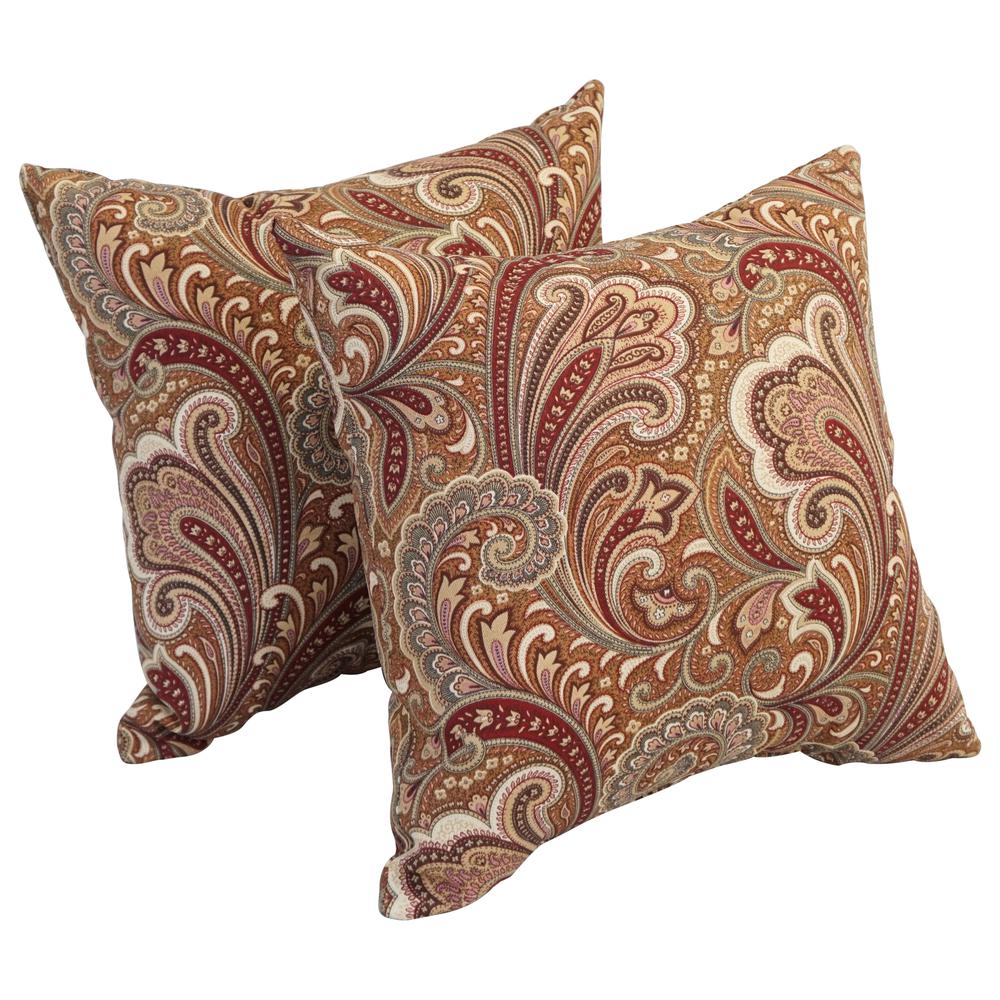 17-inch Square Polyester Outdoor Throw Pillows (Set of 2) 9910-S2-OD-182. Picture 1