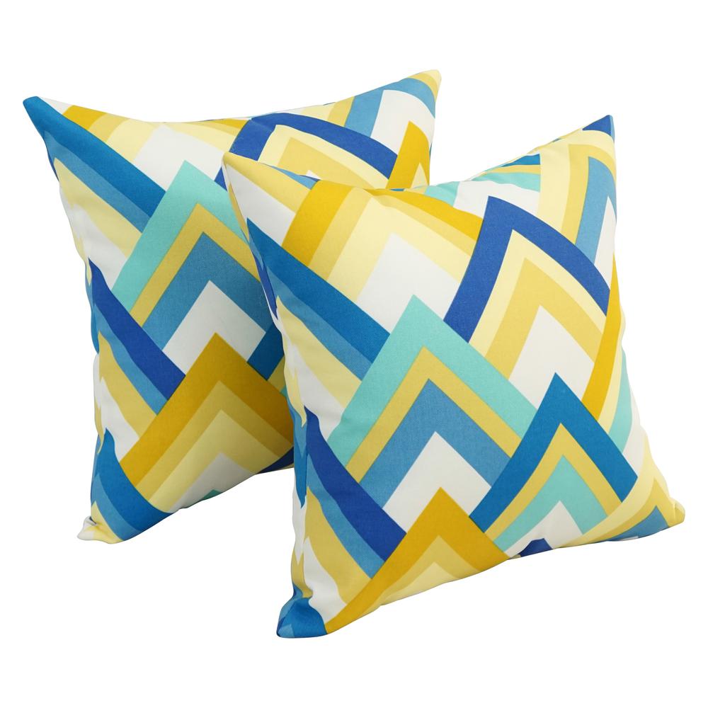 17-inch Square Polyester Outdoor Throw Pillows (Set of 2) 9910-S2-OD-184. Picture 1