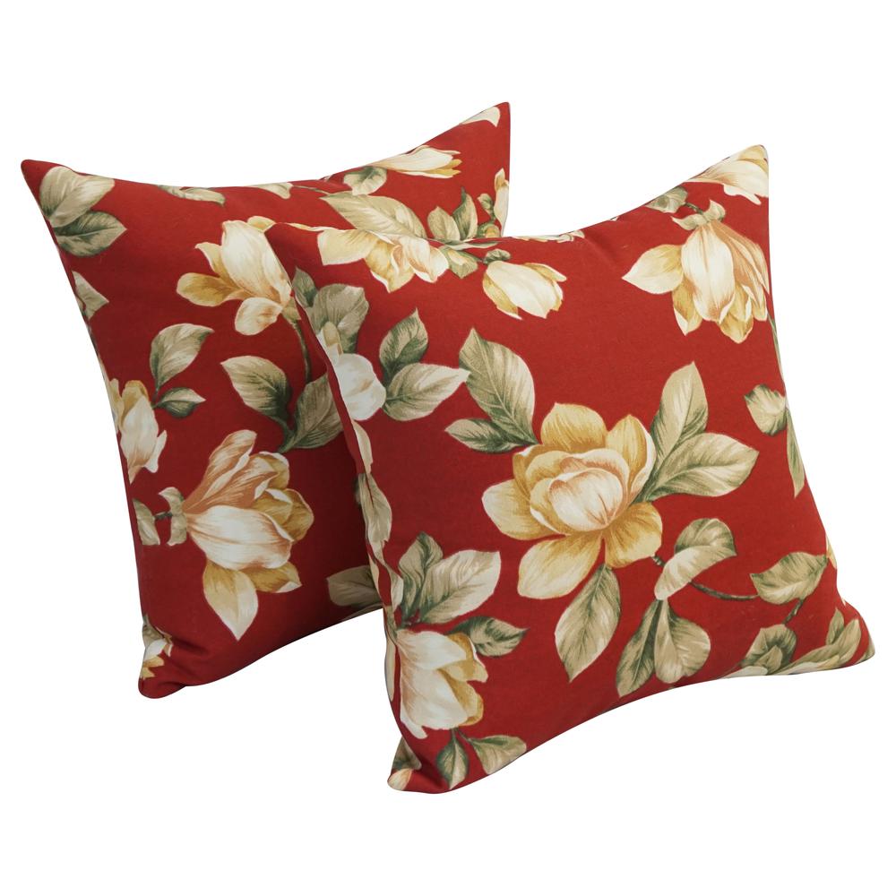 17-inch Square Polyester Outdoor Throw Pillows (Set of 2) 9910-S2-OD-187. Picture 1