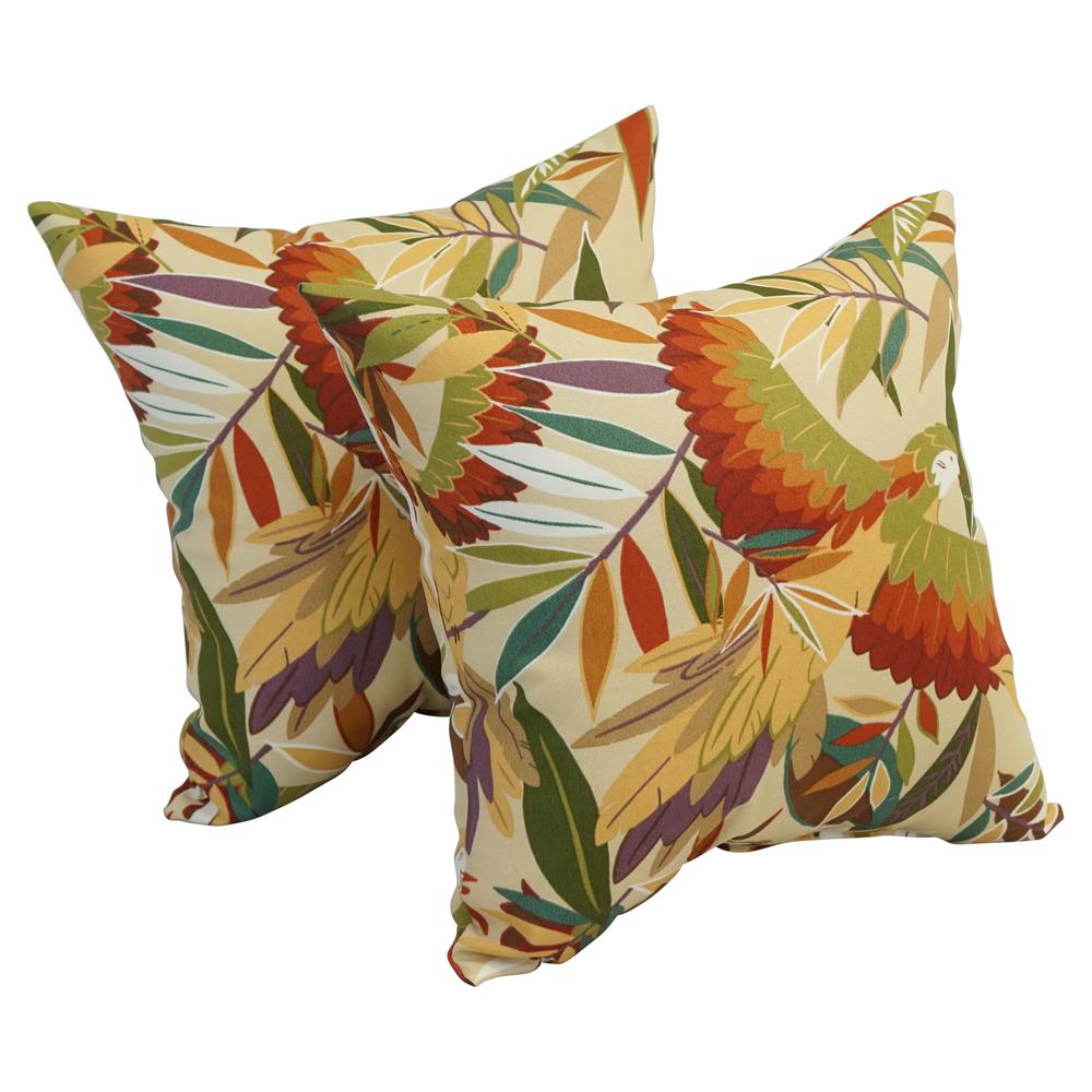 17-inch Square Polyester Outdoor Throw Pillows (Set of 2) 9910-S2-OD-193. Picture 1