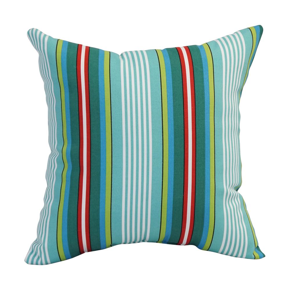 17-inch Square Polyester Outdoor Throw Pillows (Set of 2) 9910-S2-OD-195. Picture 2