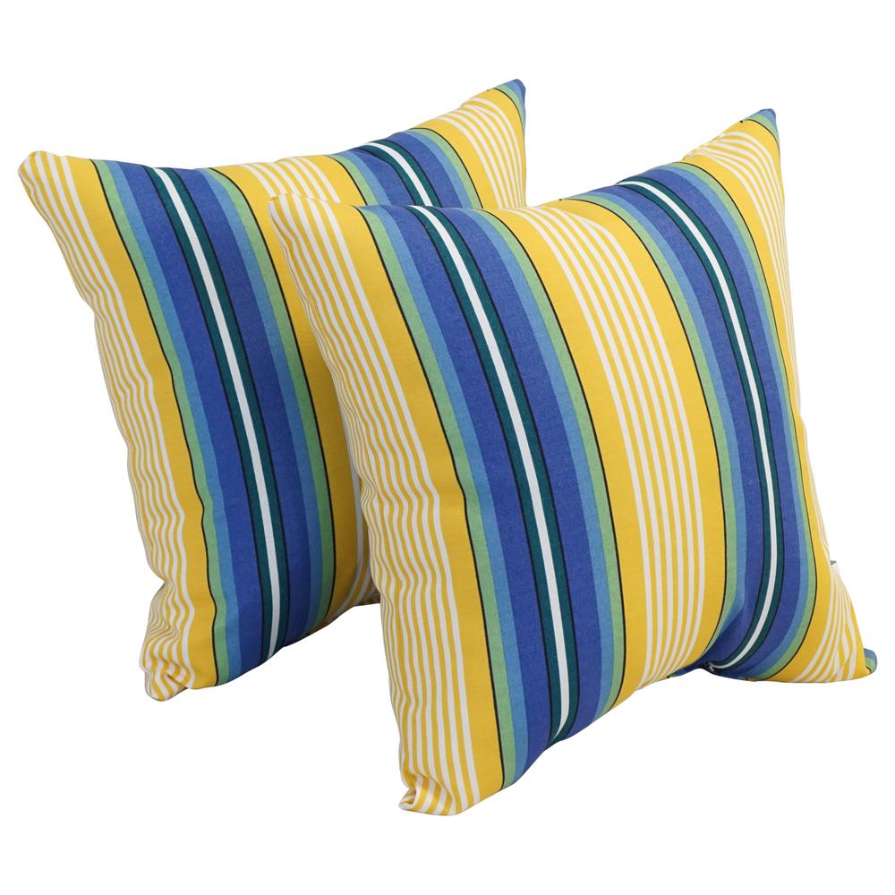17-inch Square Polyester Outdoor Throw Pillows (Set of 2) 9910-S2-OD-196. Picture 1
