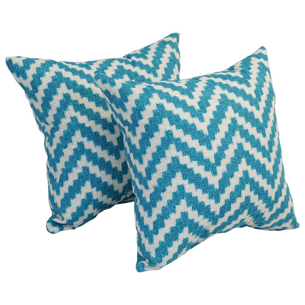 17-inch Square Polyester Outdoor Throw Pillows (Set of 2) 9910-S2-OD-198. Picture 1