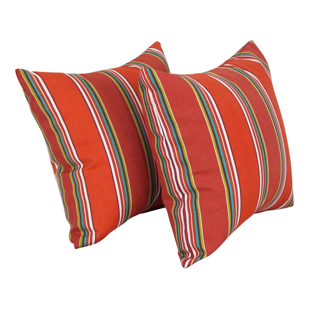 17-inch Square Polyester Outdoor Throw Pillows (Set of 2) 9910-S2-OD-209. Picture 1