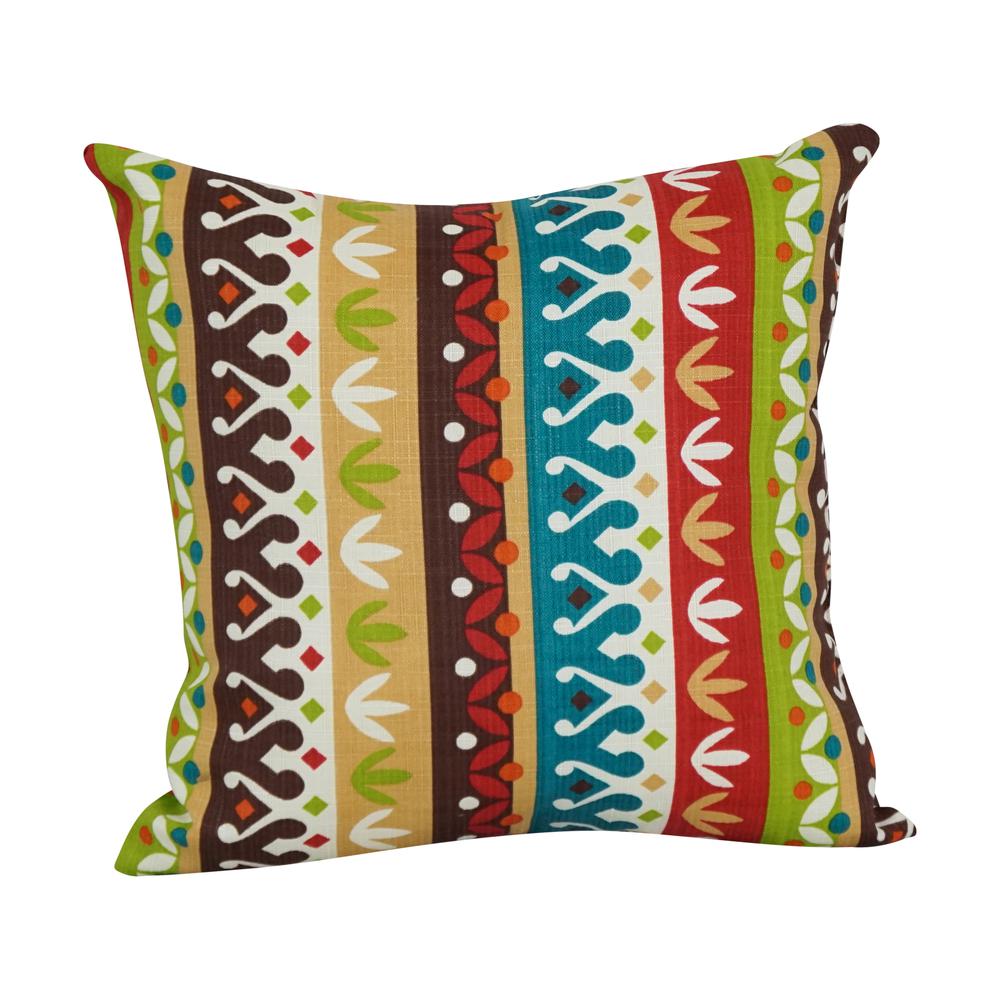 17-inch Square Polyester Outdoor Throw Pillows (Set of 2) 9910-S2-OD-212. Picture 2