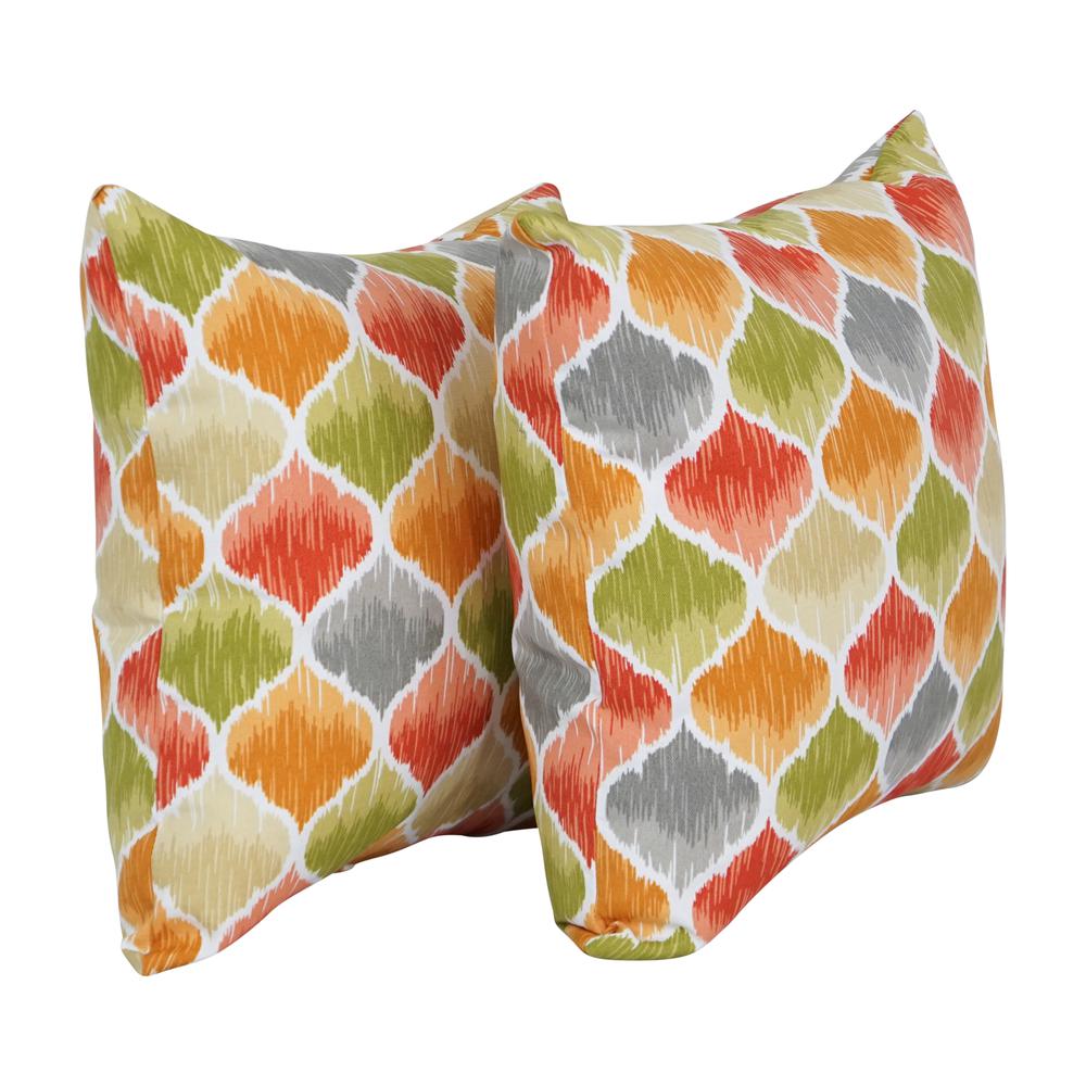 17-inch Square Polyester Outdoor Throw Pillows (Set of 2) 9910-S2-OD-220. Picture 1